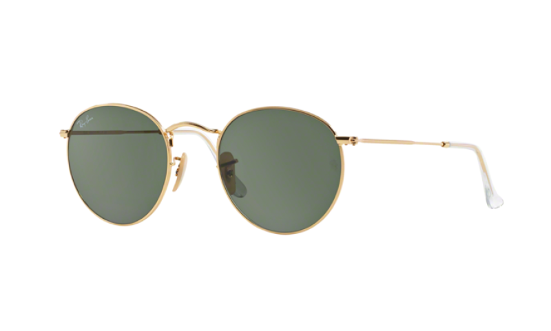 RAY-BAN	ROUND METAL GOLD--0RB3447-00153