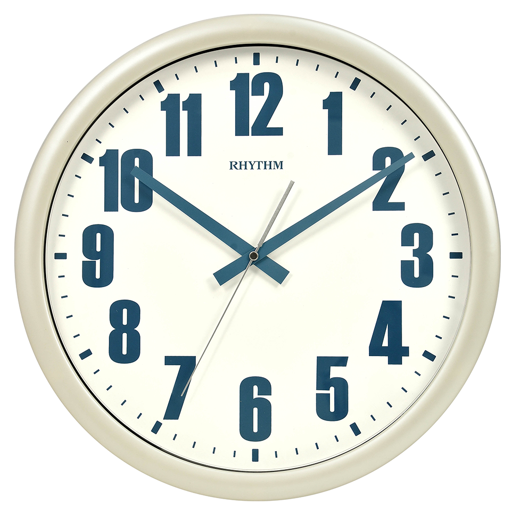 RHYTHM WALL CLOCK--VALUE ADDED WALL CLOCKS-WHITE-CMG582NR03