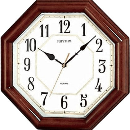 RHYTHM WALL CLOCK--WOODEN WALL CLOCKS-CMG912NR06